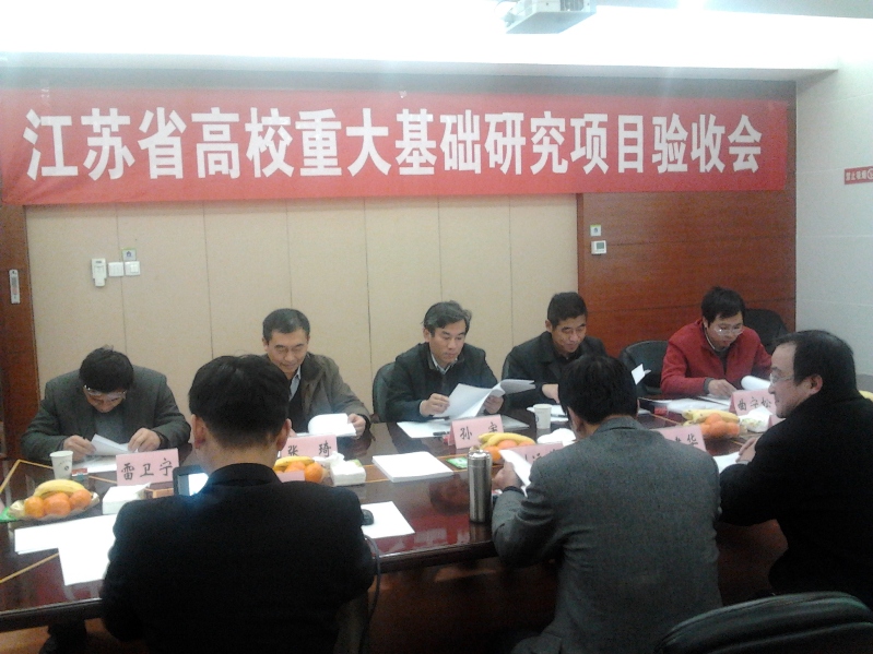 省高校重大基础研究项目顺利通过验收